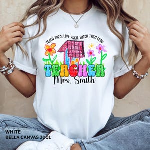 Custom Teacher Shirt, Crayon Elementary Teacher, Back to School Shirt, Gift For Teacher, New Teacher Gift, Teacher Name Shirt, School Shirt