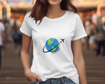 Globe Trotter Graphic Tee: Unisex Travel Inspired Shirt for World Wanderers
