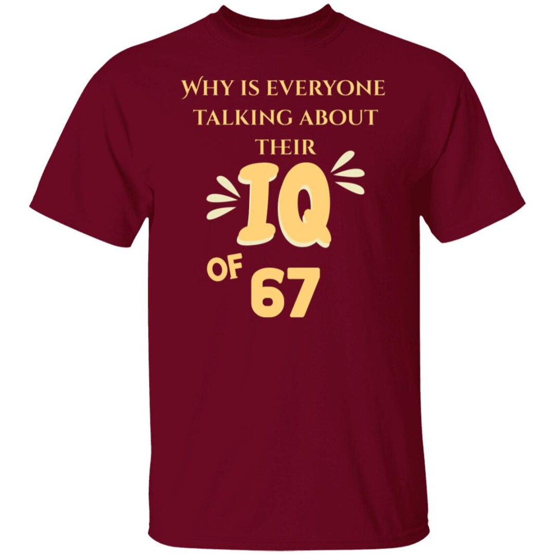 Why is Everyone Talking About Their IQ of 67 T-shirt - Etsy