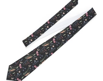 Floral Necktie for Weddings, Prom, Events, etc.
