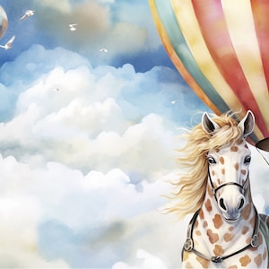 High in the Sky - A1-formaat groot decoupagepapier