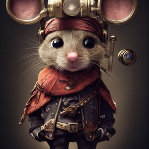 Explorer Mouse - Carta per decoupage di grandi dimensioni formato A1
