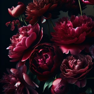 Crimson - A1 size large decoupage paper