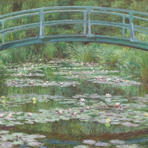 Il ponte di Monet - Carta per decoupage formato A1 grande
