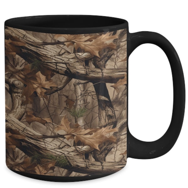 Realtree camo mug, hunting coffee mug, gift ideas for hunters, camo cup