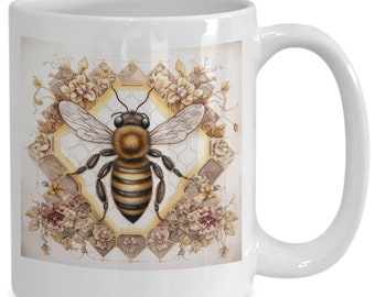 Heartland hive koffiemokken, honingbij koffiemok, bijen keramische mok, bijenmok koffiekopje