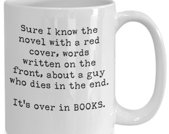 Librarian Mug, Accessories for Librarian's, Funny Drinking Cup, Gift for School Librarian