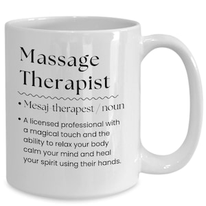 Licensed massage therapist coffee cup, gift ideas for women, massage therapist accessories mug