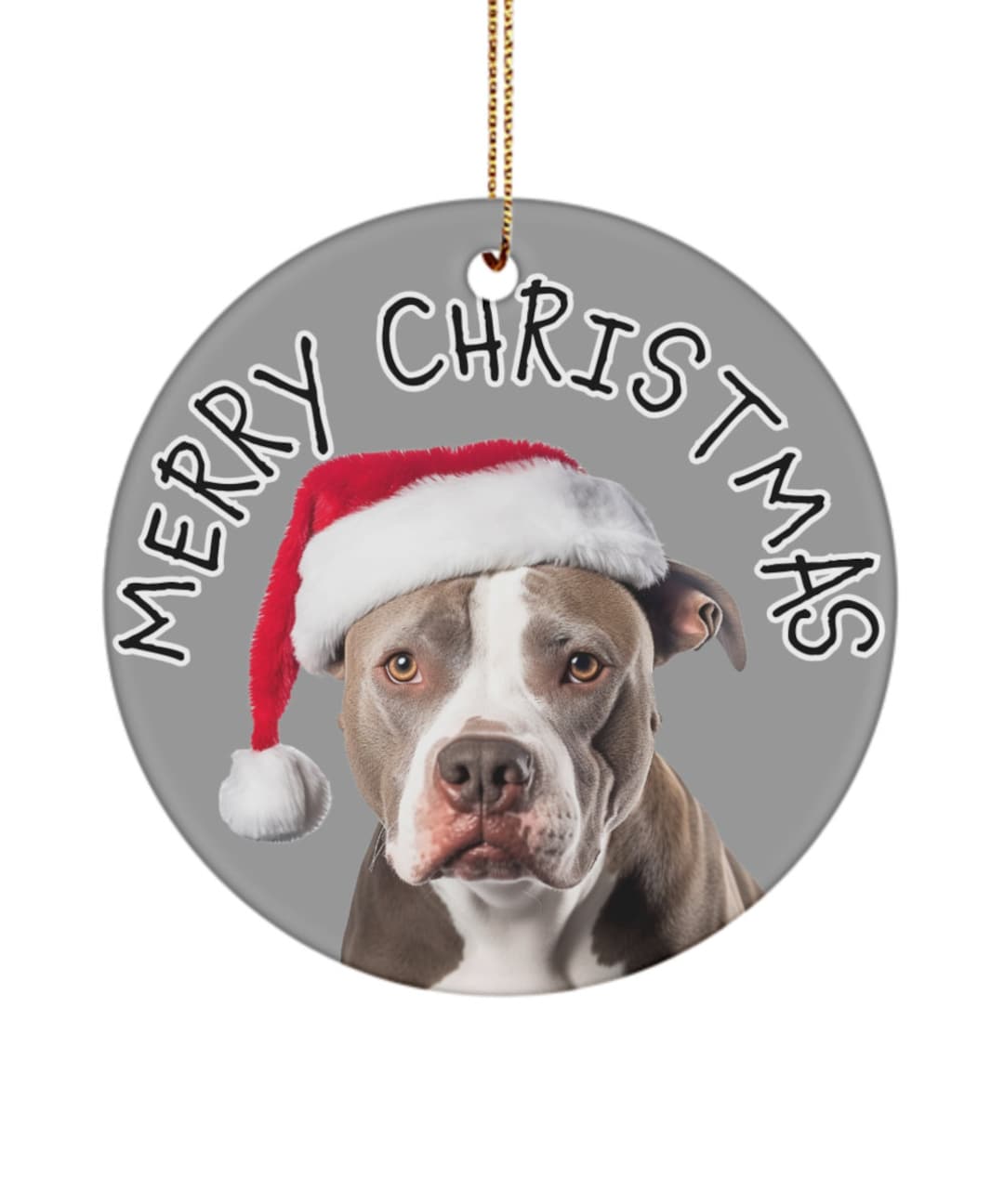 Brindle Pitbull Ornament, Christmas Tree Pet Ornament’s, Gifts for