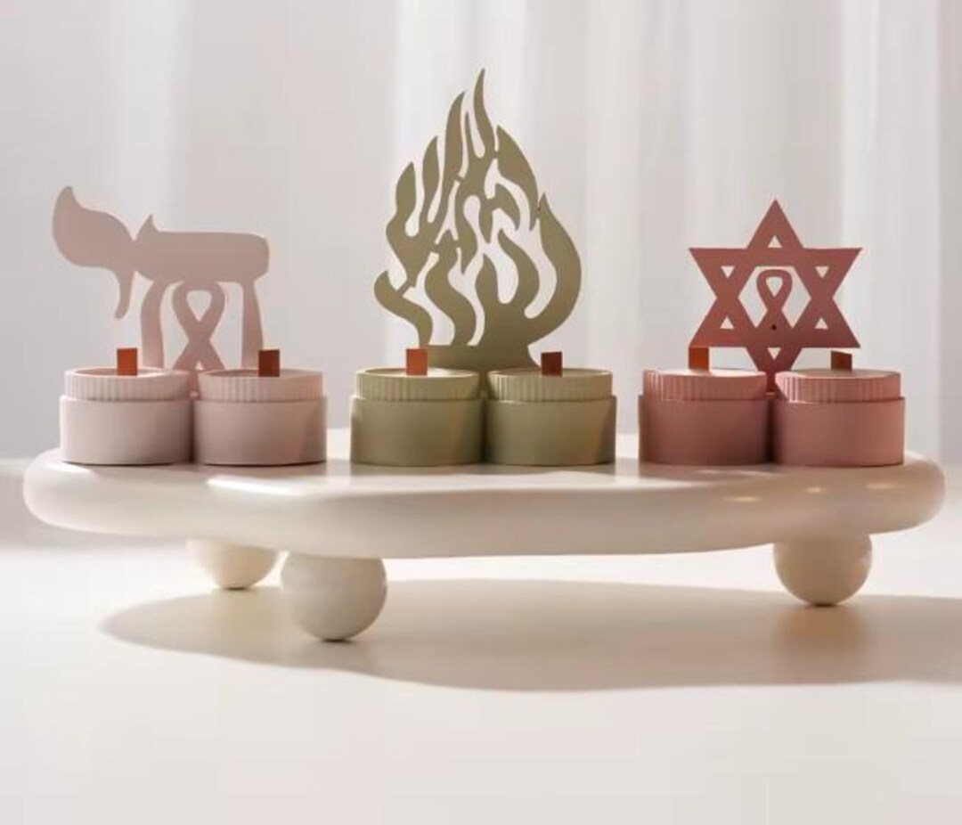 Silicone Mold for Ha Esh Sheli Concrete Chai Shabbat - Mold for