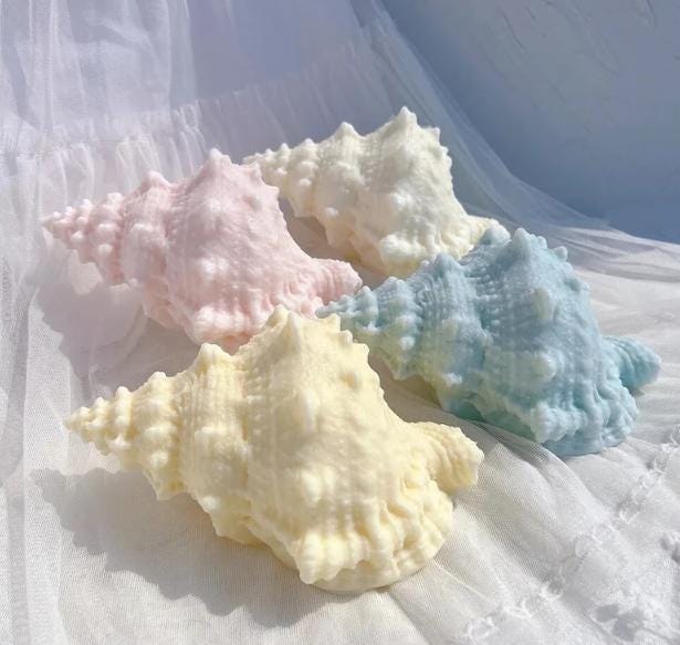 HUGE SHell silicone mould - Mold for candle, resin, cement, Jesmonite