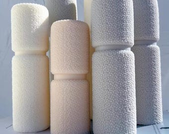 2 sizes Soft pillar  silicone mold - Mold for candle, resin, cement, Jesmonite