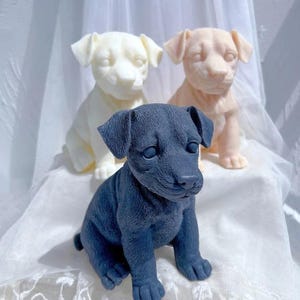 Molde de vela para cachorro Jack Russell, molde de silicona de cera de soja para cachorros de animales, molde de silicona para decoración del hogar para amantes de los perros