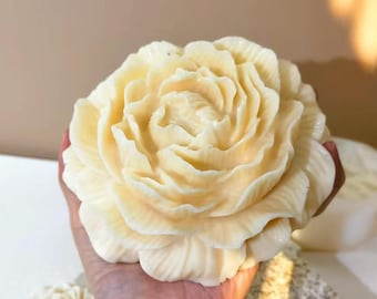 Huge Peony silicone mould - Mold for candle, resin, cement, Jesmonite
