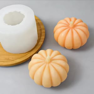 Large Pumpkin silicone mould - Mold for candle, resin, cement, Jesmonite