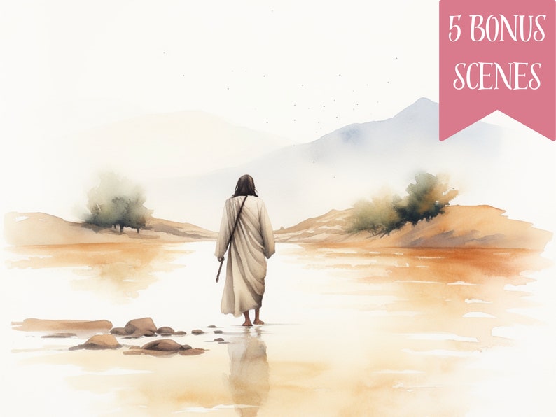 Watercolor Christian Clipart Set Beautiful Hand-painted - Etsy