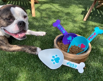 Personalized Dog Food Scoop Custom Scooper Pet Kibble Scoop Food Dispenser Dog Measuring Cup Custom Pet Accessories Gift Idea For Dog Lover