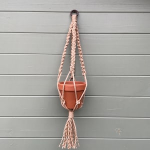 Handmade Natural Jute Macrame Plant Hanger suitable for smaller pots