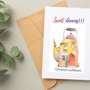 Christliche Wiegenlieder Grußkarte,Gospel Klaviermusik,christliches Geschenk, neue Eltern Grußkarte, einzigartiges Babypartygeschenk,Hymnen,erwartete Karte