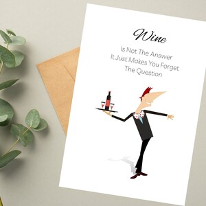 Wein-Liebhaber-Karte, Klaviermusik, Abendessen Geschenk, Grußkarte, musikalische Karte, Karte mit Überraschung, Klaviermusikliebhaber, der an Sie Karte denkt, Klavier