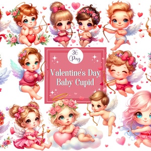 Bambino Cupido Clipart San Valentino Angelo Clipart Bundle Dee Arte San Valentino Grafica Carino Cupido Png San Valentino Cherubino Amore carino Angelo Png
