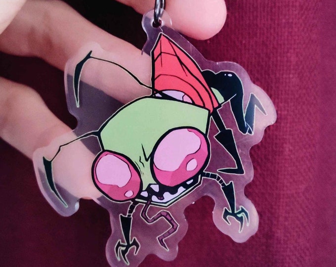 Invader Zim Gir Keychain - Etsy
