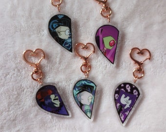 PREORDER - Invader Zim OTP Charms - 2&quot; Acrylic Keychains