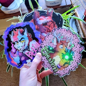 Acrylic Custom Fursona Furry Badge
