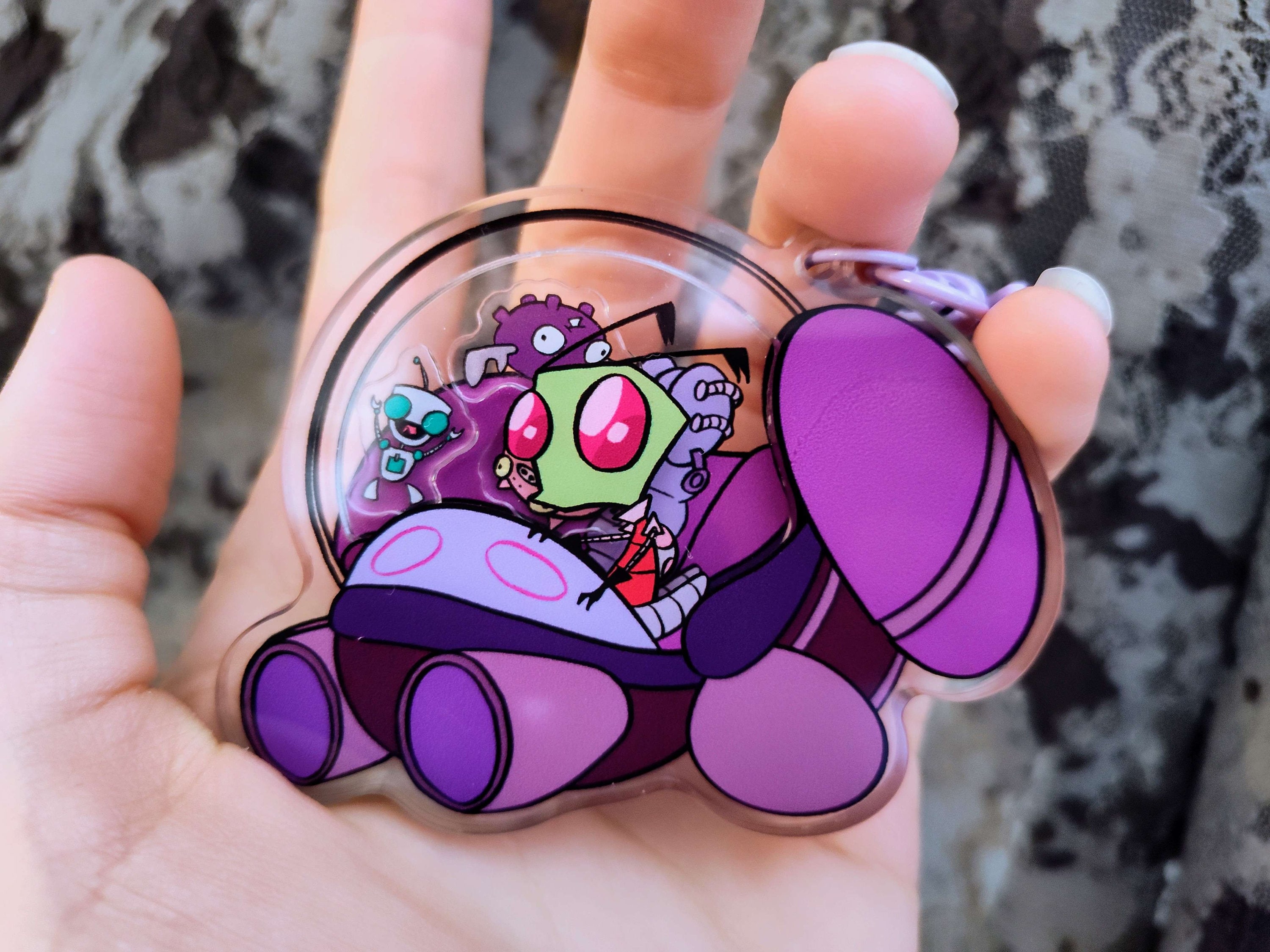 PREORDER * Invader Zim "Voot Cruiser" Shaker 3" Keychain