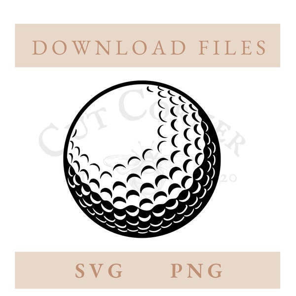 Golf Ball SVG | Golf PNG | Golfing | Digital Download | Cricut | Silhouette