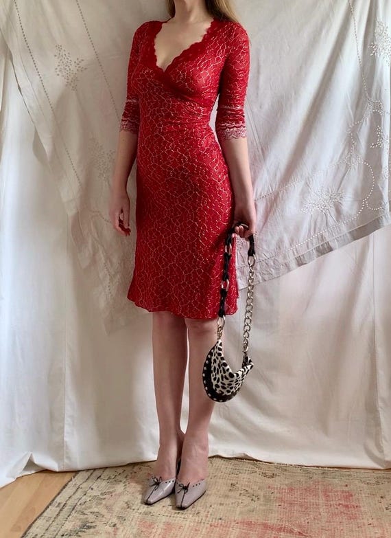 chinese dress ladies Lace and Satin Long Midi Dress 34 (FR) / Black main image 0