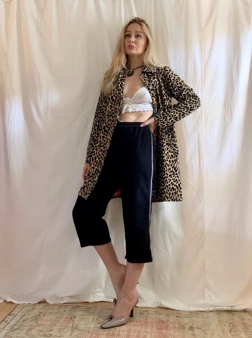 Y2k Leopard Jacket - Etsy