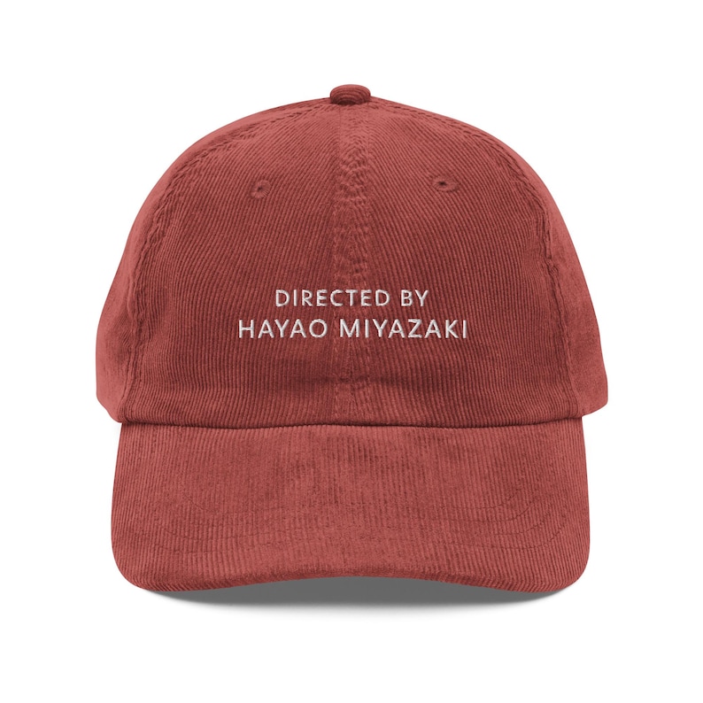 Hayao Miyazaki Corduroy Hat | Director Cap | Cinephile Gift | Arthouse film lover