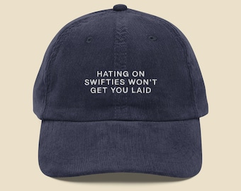 Funny Swiftie Corduroy Hat | Embroidered Pop Culture Meme Cap