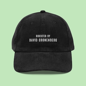 Corduroy hoed David Cronenberg | Regisseurpet | Cinefiel cadeau | Arthouse-filmliefhebber