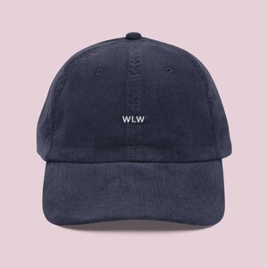 WLW Embroidered Corduroy Hat: Lesbian Pride Gifts
