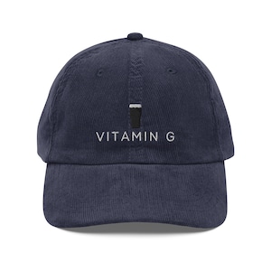 Vitamin G Guinness Pint Corduroy Cap | Vintage Guinness Dad Hat | Irish Hat
