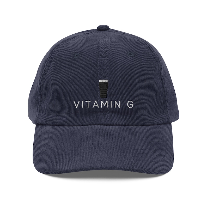 Vitamin G Guinness Pint Corduroy Cap | Vintage Guinness Dad Hat | Irish Hat