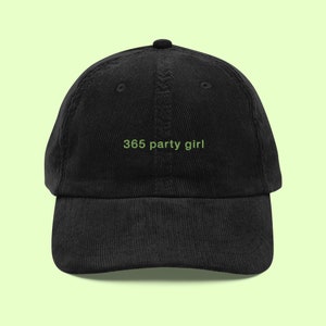 365 sombrero de chica fiestera / gorra de pana vintage / ropa queer / sombrero de chica caliente / sombrero gay caliente
