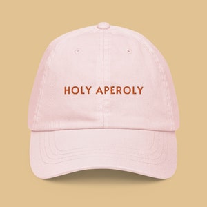 Gorra Holy Aperoly, Gorra Aperol Spritz, Gorra de verano bordada, Regalo para niñas
