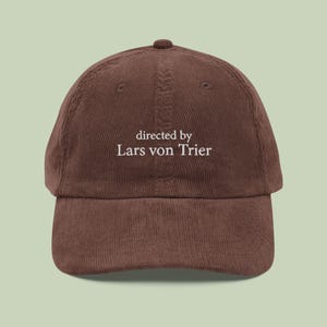 Gorro de pana de Lars von Trier / Gorra de director / Regalo para cinéfilos / Amantes del cine independiente / A24
