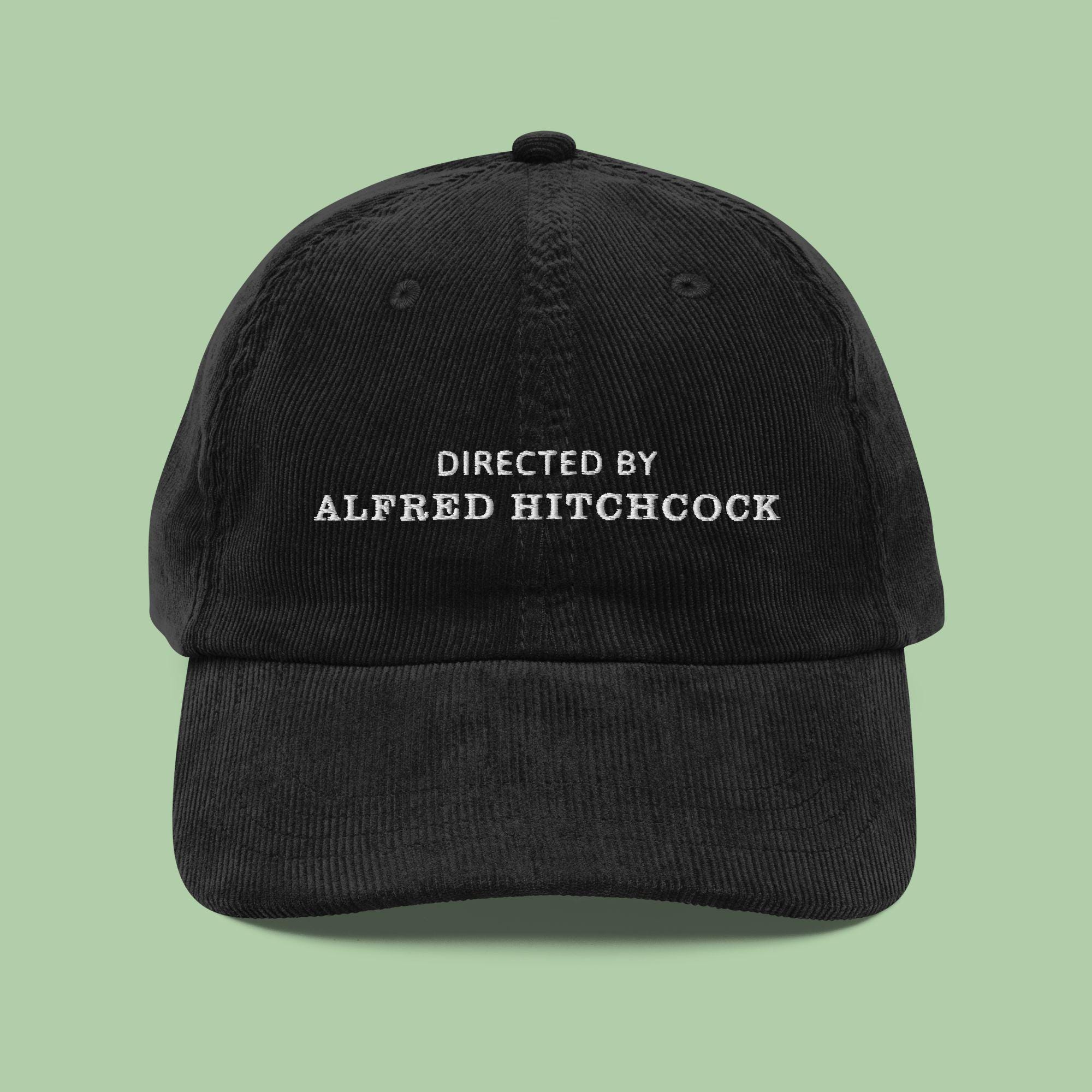 Alfred Hitchcock Embroidered Hat | Director Corduroy Cap