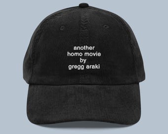 Gregg Araki Embroidered Hat, Another Homo Movie By Gregg Araki