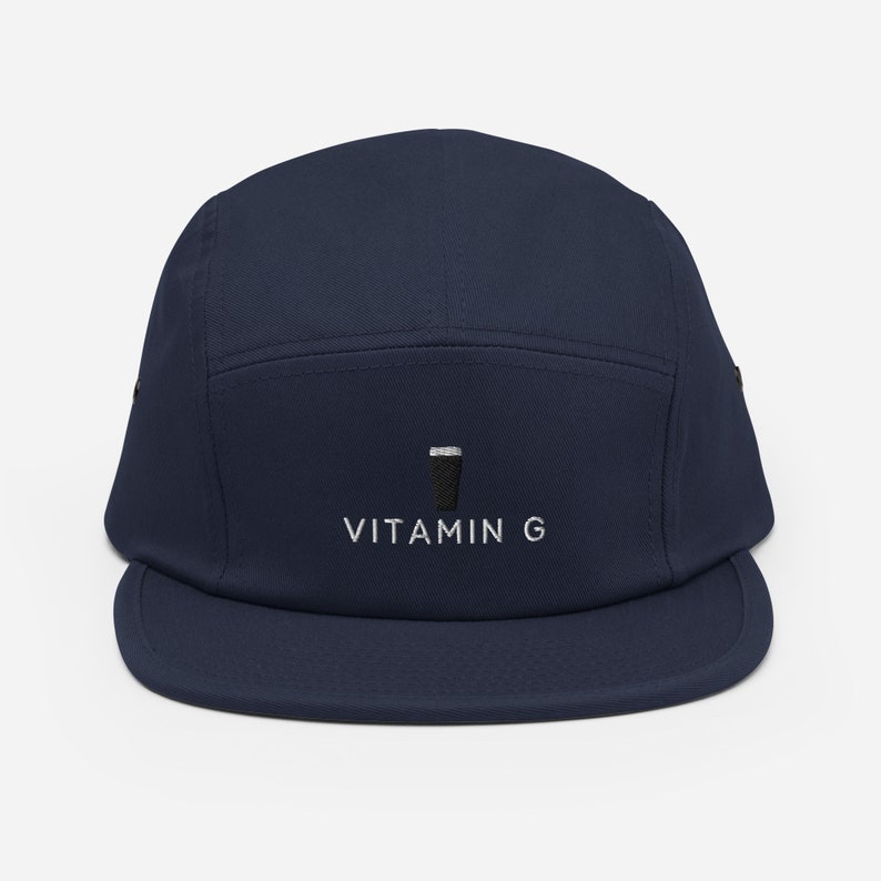 Guinness Pint Vitamin G Five Panel Cap | Guinness  Hat | Irish-inspired Camper Style Cap