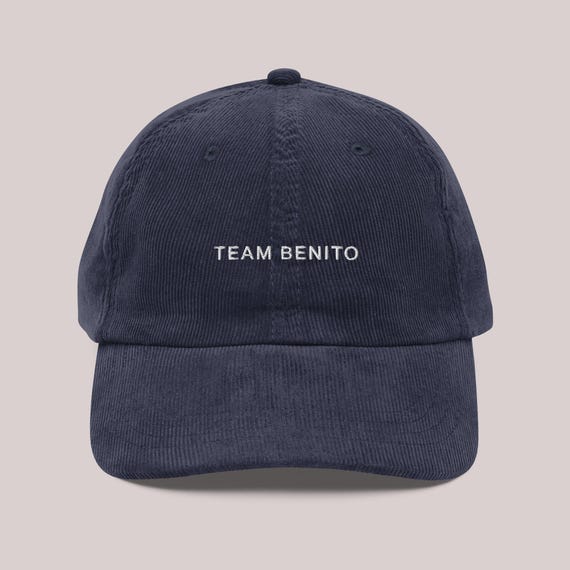 Team Benito Embroidered Corduroy Hat