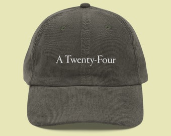 A24 Vintage Corduroy Cap | A24 Dad Hat | Cinephile Gift | Arthouse lover