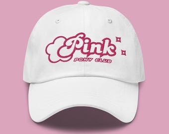 Pink Pony Club Embroidered Cap | Chappell Roan Inspired Hat