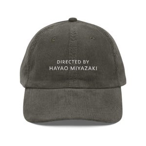 Hayao Miyazaki Corduroy Hat | Director Cap | Cinephile Gift | Arthouse film lover