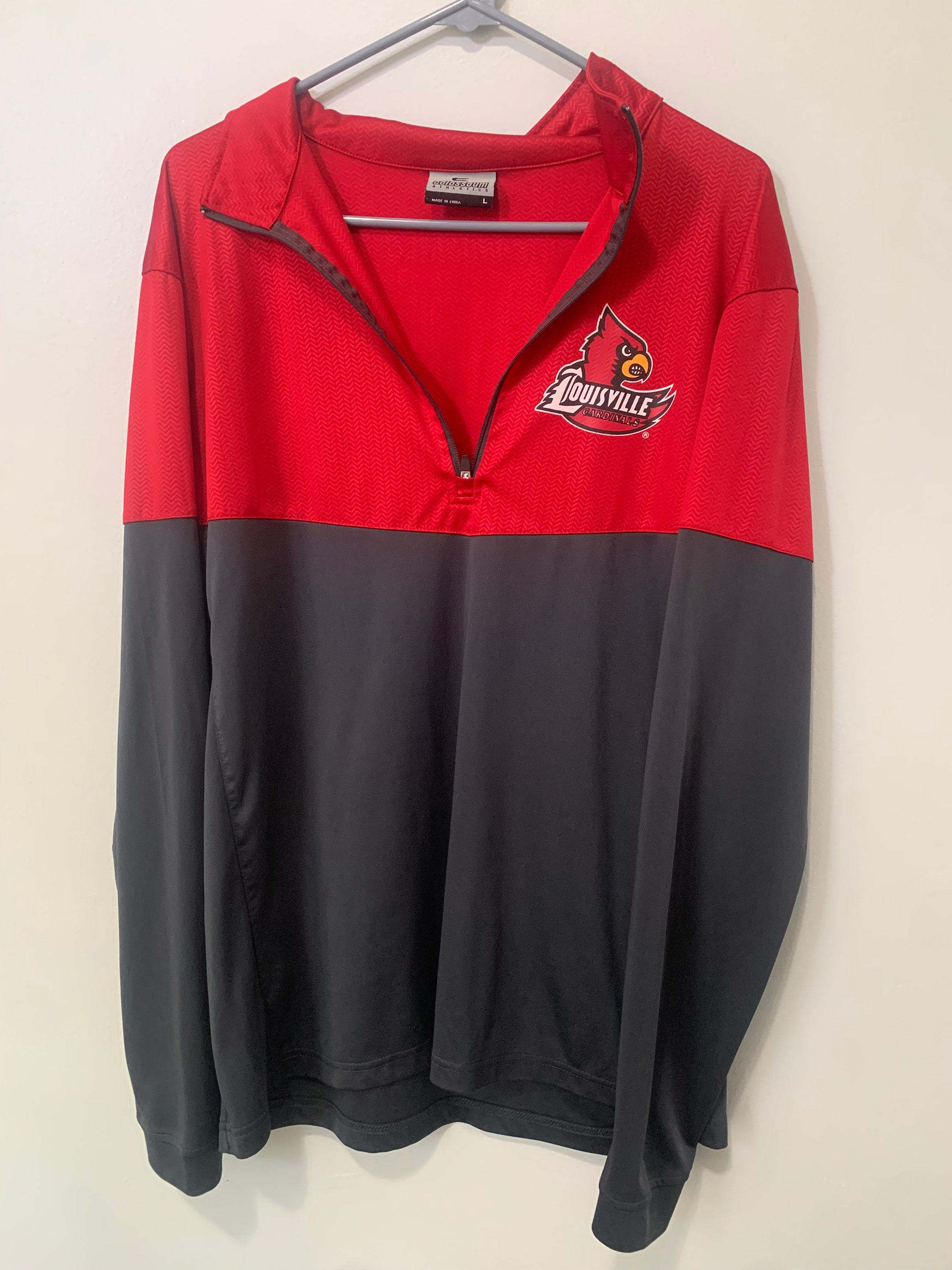 University of Louisville Official Stacked Unisex Adult Pull-Over Hoodie