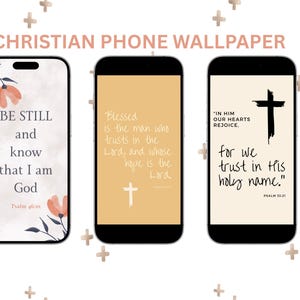 Telefoonachtergrond bijbelvers: christelijke schriftkunst (digitale download)